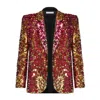 Lily Phellera Women's Belucci Single Breasted Muticolour Sequin Blazer In Black