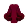 Lily Phellera Women's Deva Dress Mini In Pauillac Red In Red