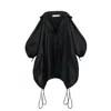 Lily Phellera Women's Makkatsch Rain Coat In Bincho Black In Black