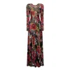 Lily Phellera Women's Mimosa Maxi Gown Dress In Flower Bomb
