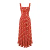 Lily Phellera Women's Omahyra Floral Summer Maxi Dress