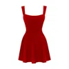 Lily Phellera Women's Omahyra Mini Summer Dress In Scarlet Red In Red