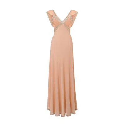 Lily Phellera Women's Pink / Purple Moonshine Dress With Lace Detail In Pink/purple
