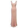 Lily Phellera Women's Rose Gold Calais Silk Slip Dress In Rose Gold