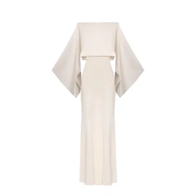 Lily Phellera Women's Rose Gold / White Raya Kimono Dress In Rose Gold/white