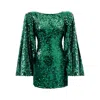 Lily Phellera Women's Sienna Open Back Cocktail Party Dress Mini In Absinth Green In Green