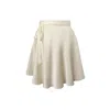 Lily Phellera Women's White / Neutrals Pina Wrap Skirt In Angel Breath White In White