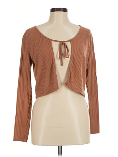 Pre-owned Lily Rose Cardigan Sweater In Brown