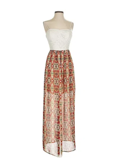 Pre-owned Lily Rose Casual Dress In White