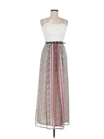 Pre-owned Lily Rose Casual Dress In White