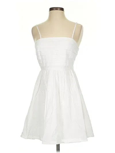 Pre-owned Lily Rose Casual Dress In White