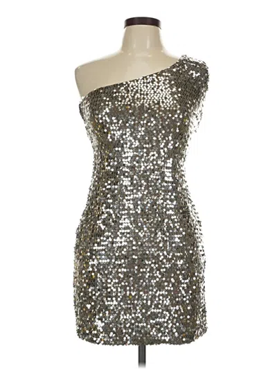Pre-owned Lily Rose Cocktail Dress In Silver