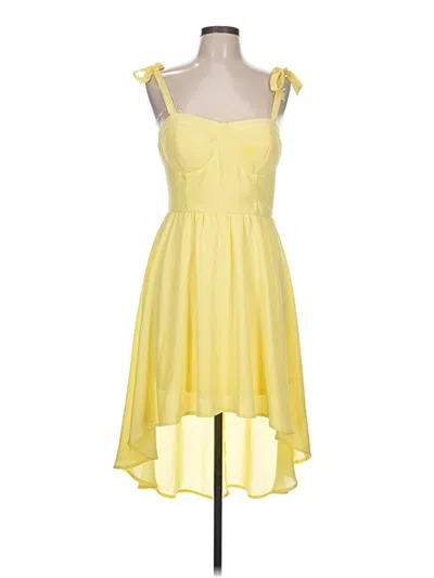 Pre-owned Lily Rose Cocktail Dress In Yellow