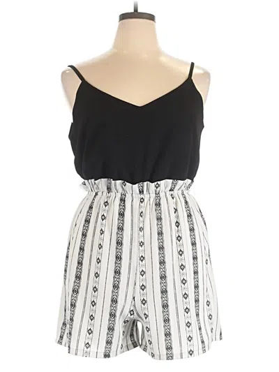Pre-owned Lily Rose Romper In Black