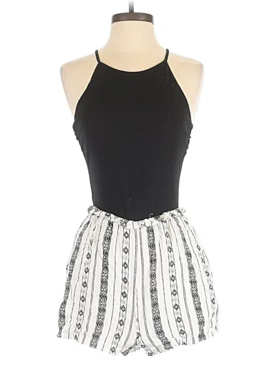 Pre-owned Lily Rose Romper In Black