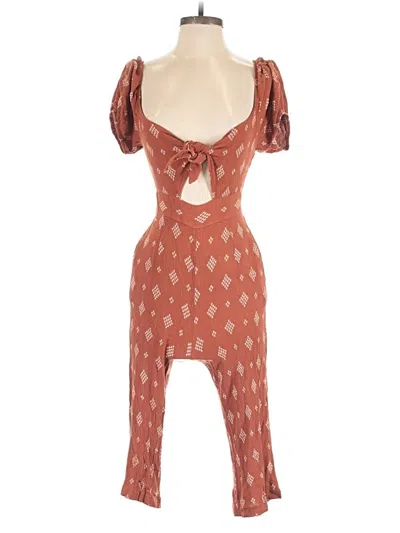 Pre-owned Lily Rose Romper In Brown