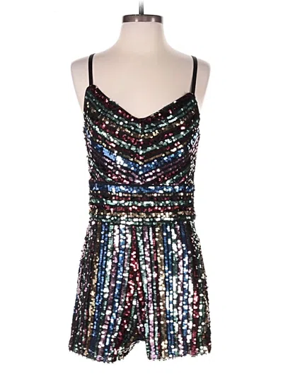 Pre-owned Lily Rose Romper In Silver