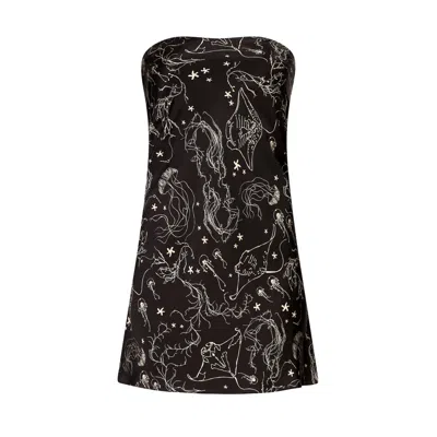 Lily Rou Women's Black Ray Bandeau Mini Dress