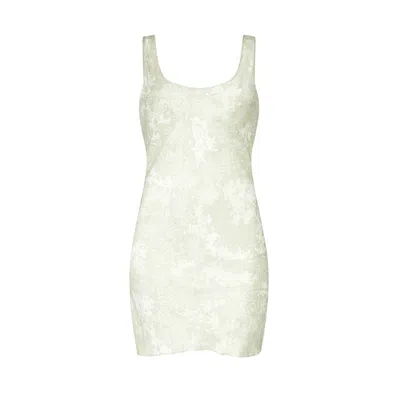 Lily Rou Women's Neutrals Coral Scoop Neck Mini Dress In Multi