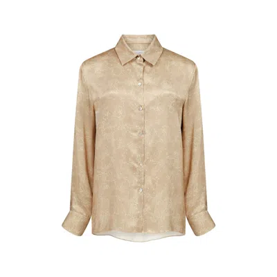 Lily Rou Women's Neutrals Ripple Relaxed Shirt In Multi