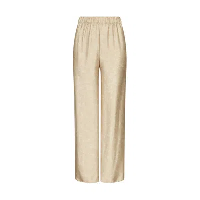 Lily Rou Women's Neutrals Ripple Relaxed Trousers