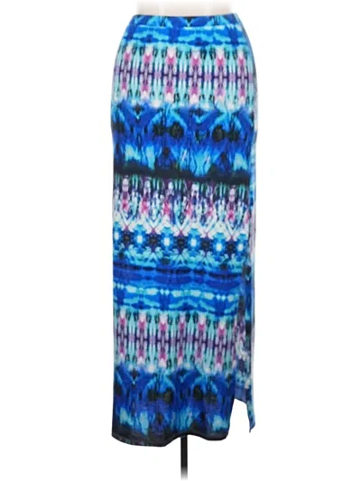 Pre-owned Lily White Casual Skirt In Blue