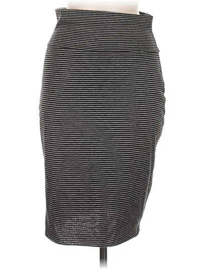 Pre-owned Lily White Casual Skirt In Gray