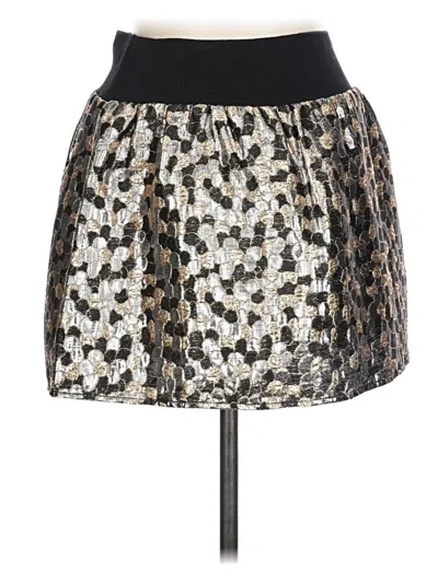 Pre-owned Lily White Casual Skirt In Silver