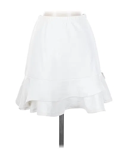 Pre-owned Lily White Casual Skirt In White