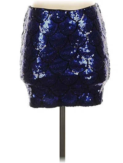 Pre-owned Lily White Formal Skirt In Blue