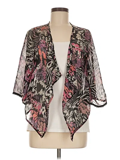 Pre-owned Lily White Kimono In Black