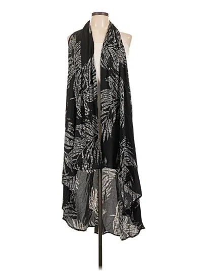 Pre-owned Lily White Kimono In Black