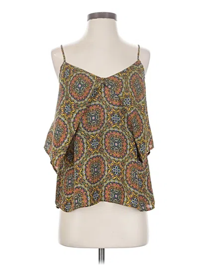 Pre-owned Lily White Sleeveless Blouse In Brown