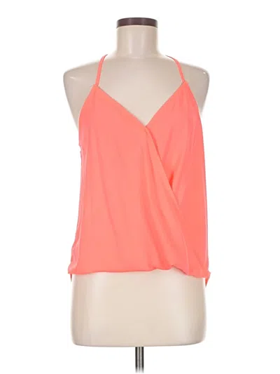 Pre-owned Lily White Sleeveless Blouse In Orange
