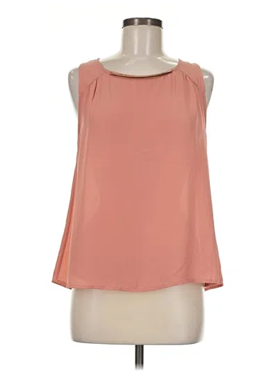 Pre-owned Lily White Sleeveless Blouse In Orange