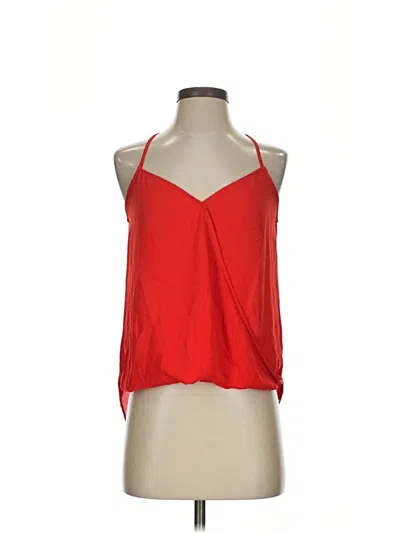 Pre-owned Lily White Sleeveless Blouse In Red