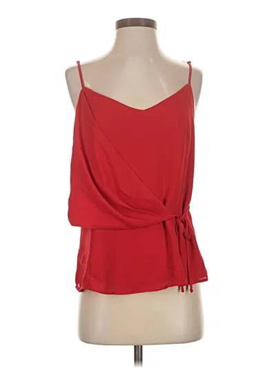 Pre-owned Lily White Sleeveless Blouse In Red