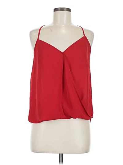Pre-owned Lily White Sleeveless Blouse In Red