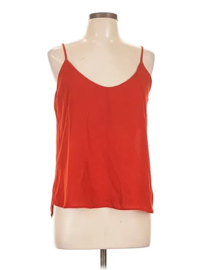 Pre-owned Lily White Sleeveless Top Orange Halter Neckline Tops