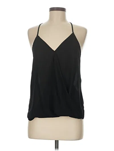 Pre-owned Lily White Tank Top Black Halter Neckline Tops