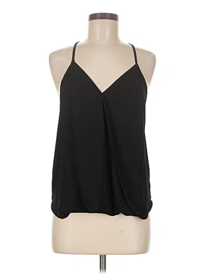 Pre-owned Lily White Tank Top Black Halter Neckline Tops
