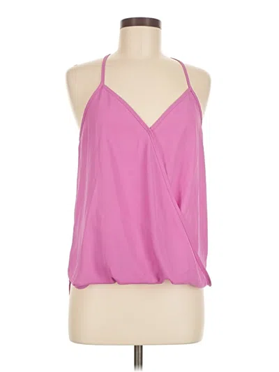 Pre-owned Lily White Tank Top Pink Halter Neckline Tops