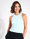 Lilybod Harmony Ribbed Tank In Blue