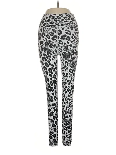 Pre-owned Lilybod Leggings In Silver