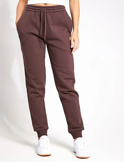 Lilybod Millie Slim Fleece Track Pant In Brown