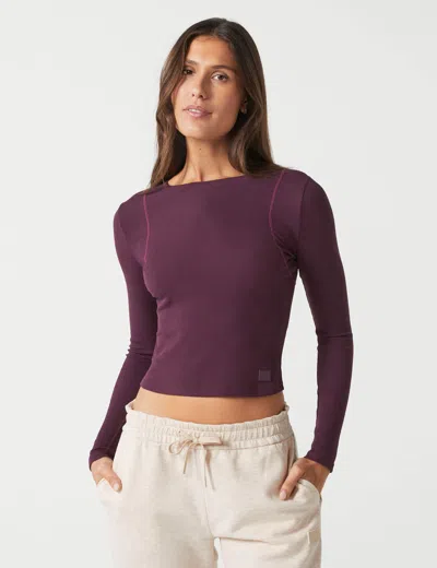 Lilybod Women's Faro Long Sleeve Tech Tee In Purple