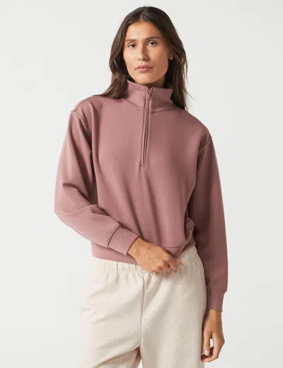 Lilybod Women's Oxford Zip Sweat In Brown