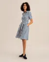 Lilysil The Amalfi Stripe Silk Shirtdress With Belt For Women In Multi