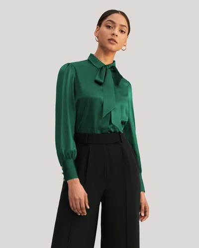 Lilysilk 2 In 1 Women Silk Shirt In Green