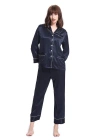 LILYSILK LILYSILK 22 MOMME CHIC TRIMMED SILK PAJAMA SET